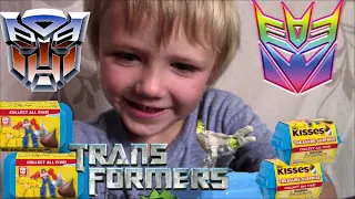 What's in the BOX?? Transformers Treasure Surprise MYSTERY Box/ Unboxing and Playing for Kids!