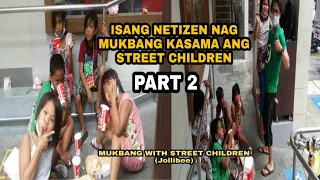 PINOY MUKBANG JOLLIBEE | PART 2 | STREET CHILDREN | VIRAL VIDEO | FAST FOOD | MANILA | PHILIPPINES