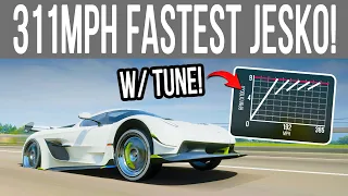 Forza Horizon 4 - 311MPH FASTEST Koenigsegg Jesko Top Speed Tune!