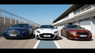 The Grand Tour BMW M850i vs Bentley Continental vs Aston DBS Drag Race