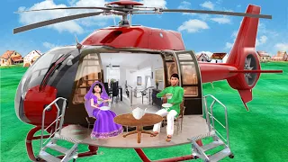 Helicopter House Home Tour Hindi Kahaniya Hindi Moral Stories New Funny Comedy Video