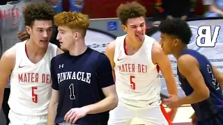 Nico Mannion DROPS 45 On Mater Dei BUT PISSES OFF 2021 5 Star Devin Askew Who RESPONDS With BUCKETS!