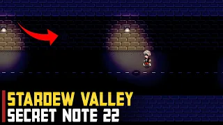 Secret in the Dark Tunnel | Stardew Valley (Secret Note 22)