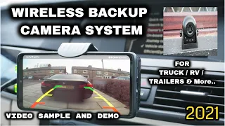 Truly Wireless Backup Camera System for ( Truck, Trailers, Caravans, Car, SUVs, RVs, etc. )