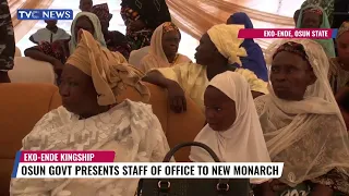 Osun Govt Presents Staff Of Office To New Monarch Of Eko-Ende