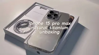 unboxing iphone 15 pro max natural titanium | philippines 🇵🇭