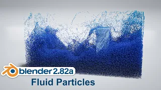 Blender Tutorial - Mantaflow Simulation Fluid Particles  (2.82a)