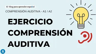 Ejercicio de comprensión auditiva ELE A1 + ¡actividades interactivas!