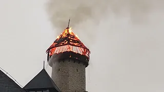 Velika Kladuša - požar na starom gradu