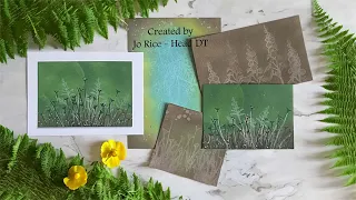 Ghost Stamping Ferns and Buttercups by Jo Rice - A Lavinia Stamps Tutorial