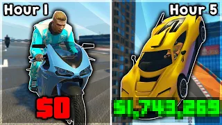 I Spent 5 Hours Racing And Made $________ | Broke to Ballin' #51 - GTA Online