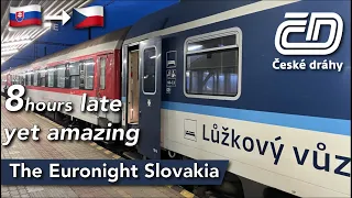 Slovakia to Czech Republic onboard České dráhy BEST sleeping car
