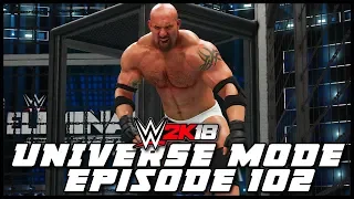 WWE 2K18 | Universe Mode - 'ELIMINATION CHAMBER PPV!' (PART 1/3) | #102