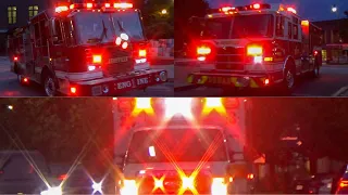 Asheville Fire Dept Engine 1, Squad 1, & BCEMS Responding