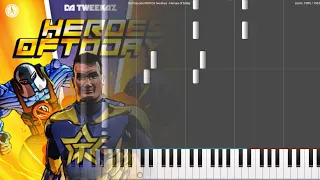 Da Tweekaz - Heroes of today (Darmayuda MIDI Piano)