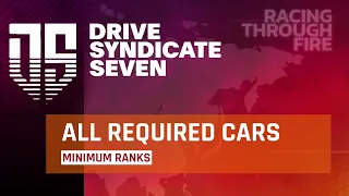Asphalt 9 Drive Syndicate 7 - ALL REQUIRED CARS With Minimum Ranks & Additional Tips