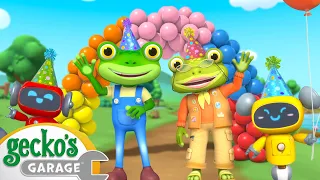 Balloon Race | Gecko's Garage | Trucks For Children | Cartoons For Kids