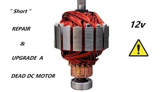 12v Big DC Motor Speed Upgrade with Armature Winding