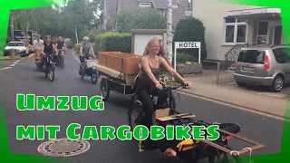 Umzug mit Lastenfahrrädern - Bonn 2019
