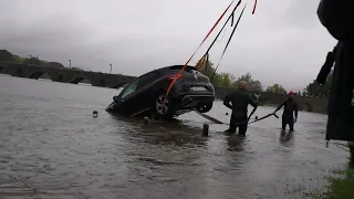 PONTE DE LIMA - RIO LIMA - CONDUTORES SURPREENDIDOS  PELA SUBIDA REPENTINA DAS ÁGUAS DO RIO .