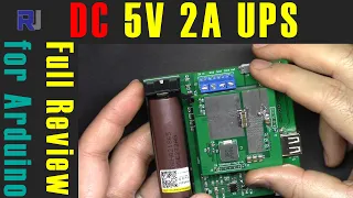 Review of Roottronics LUPS-05 DC 5V 2A UPS for Arduino and Raspberry Pi using 18650 Lithium battery