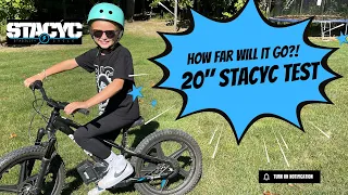 How Far Can a 20" Stacyc Go?!  40v Battery Test