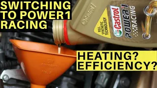 SWITCHED TO CASTROL POWER1 RACING 10W40 AFTER MOTUL 300V & LIQUI MOLY STREET RACE TVS APACHE RTR 200