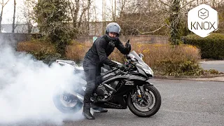 How to do a Burnout on a motorcycle - the right way | KNOX