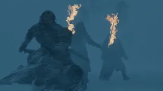 Wight Bear Attack Beyond the wall S07 GOT