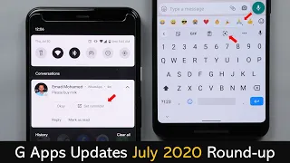 Google Apps Updates - July 2020 Roundup - Gboard Emojis bar, Set Reminders From Notifications & More