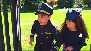 Heidi and Zidane play funny stories with Police officer