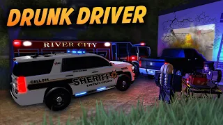 DRUNK DRIVER CRASHES INTO TOOL STORE - RPF - ER:LC Liberty County Roleplay - Episode 1