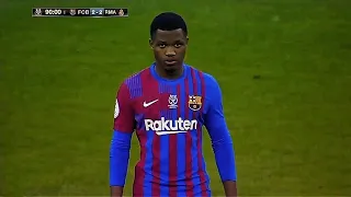 Ansu Fati Amazing Performance Against Real Madrid (13/01/2022) | El-Clasico