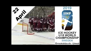 2019 IIHF ICE HOCKEY U18 WORLD CHAMPIONSHIP: Miracle for team Latvia, playoff! #5