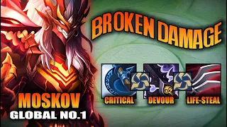 TOP 1 GLOBAL MOSKOV BEST 1 HIT BUILD 2024!! THIS BRUTAL INSANE BUILD IS TOTALLY BROKEN!!🔥