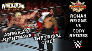 Roman Reigns vs Cody Rhodes (Fire Pro Wrestling World)