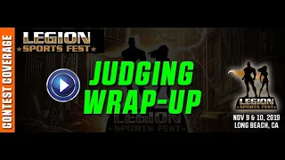 2019 - LEGION SPORTS FEST - PREJUDGING WRAP UP