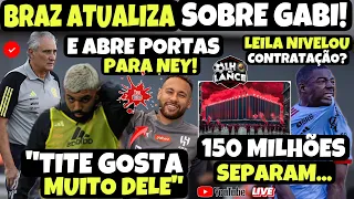 BRAZ ATUALIZA SOBRE GABIGOL E ESCANCARA PORTA DO FLA PARA NEYMAR! GIRO DO MERCADO E ESTÁDIO +PERTO!