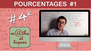 Effectuer des calculs de pourcentages (1) - Quatrième