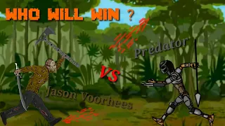 Predator Vs Jason Voorhees | Friday The 13th Vs Predator | Animation Fight | [Dc2]