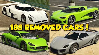 ALL REMOVED CARS! EVERY DELETED VEHICLE! | GTA 5 Online SAN Andreas Mercenaries Update