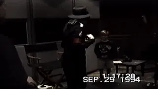 NEW RARE footage of Michael Jackson recording "Stranger in Moscow"