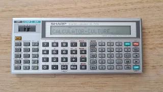 Sharp EL-5150 Scientific Calculator from 1985