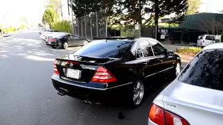 Mercedes C55 AMG On-board accelerations and revving!!!