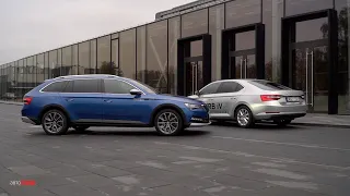 Škoda Superb Scout vs Škoda Superb iV: углероды против электронов