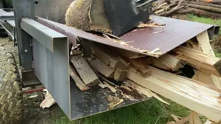 Erster Test Schichtholzspalter