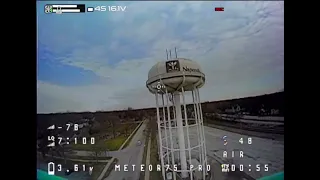 Water tower FPV tiny whoop dive practice