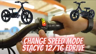 Stacyc 12/16 How to Change the Speed Mode