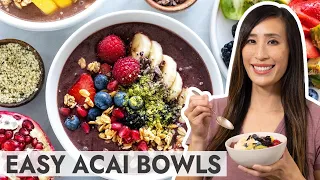 4 Delicious Acai Bowl Recipes | Healthy Breakfast Ideas