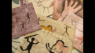 Cave painting Art - Stone Age for children